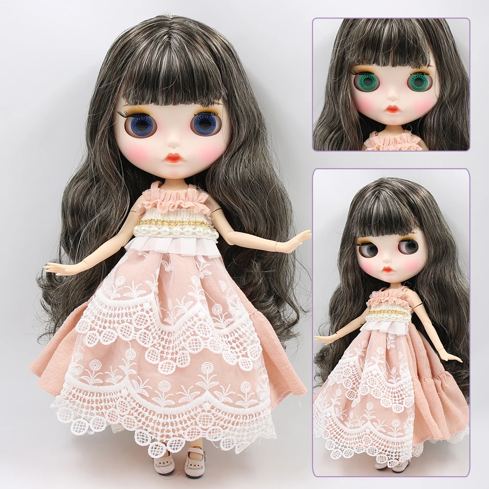 Angela – Premium Custom Neo Blythe Doll with Multi-Color Hair, White Skin & Matte Pouty Face 1