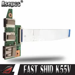 Asepcs Reboto оригинальный для ASUS K55V K55VD K55VJ K55VM X55V X55VD X55C X55CR LaptopAudio USB IO деки 100% тестирование Быстрая доставка