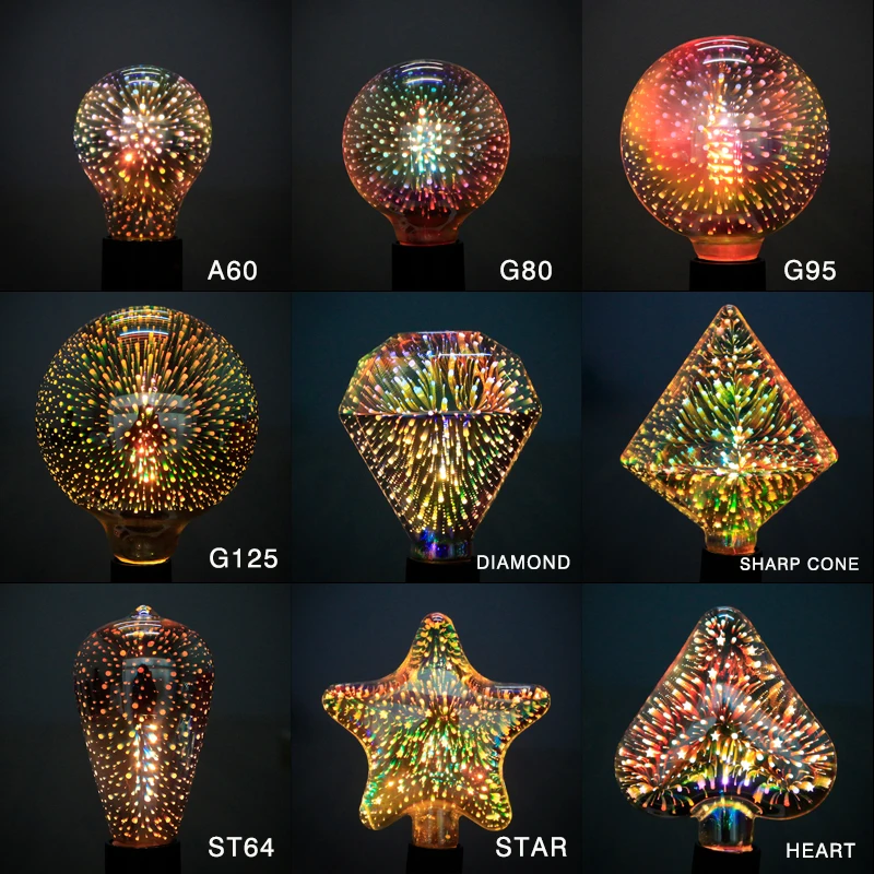 3D retro Vintage Edison Night Light Led Bulb Lamp 220V G95 Lampara Ampoule lampada Star Holiday Christmas Decoration Lighting 3D retro Vintage Edison Night Light Led Bulb Lamp 220V G95 Lampara Ampoule lampada Star Holiday Christmas Decoration Lighting