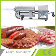 3L горизонтальная Мясорубка с насадкой для колбасок из нержавеющей стали с пластиковым плунжером