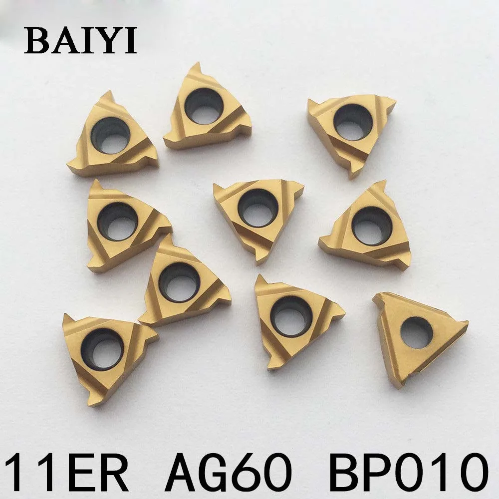 

10pcs 11ER A60 BP010 alloy carbide inserts threading turning cutting tool insert