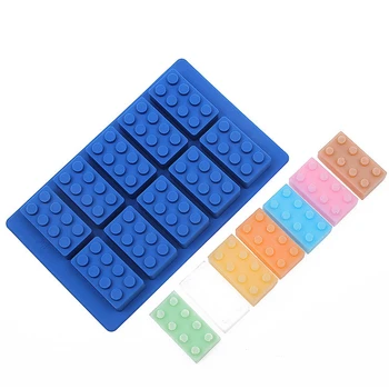 

1pcs DIY Silicone Lego Ice Cube Ice Box Chocolate Molds Jelly Molds Candy Cake Mould Bakeware