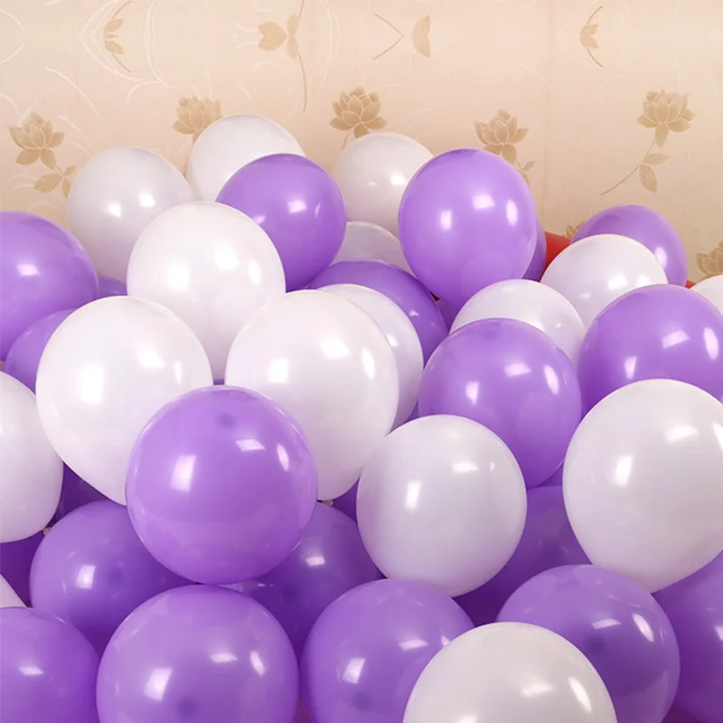 100 шт./упак. вечерние украшения, воздушные шары на день рождения популярный свадебный подарок 10 дюймов, товары для фестиваля, Модные Цветные утолщаются латекса