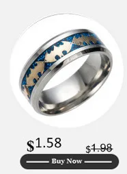 8mm Stainless Steel Couple Rings Black Polish Gold Wedding Engagement Ring Women Men Finger Ring US SIZE