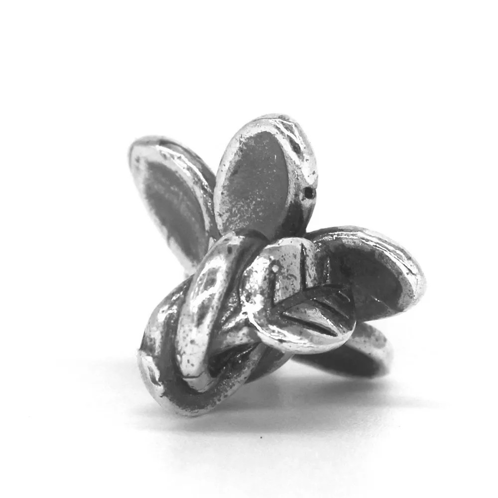Ювелирные изделия из натуральной 925 пробы, серебряный браслет-мессенджер из бисера, Подходит для европейских браслетов 3,0 мм