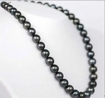 

Free Shipping >> 10-11MM AAA TAHITIAN NATURAL BLACK PEARL NECKLACE