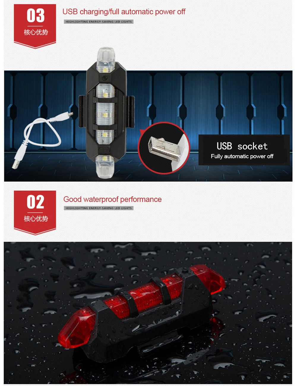 Discount Bicycle Taillight Rechargeable Rear light Bicycle LED USB Tail Safety Warning Bicycle light waterproof Light For Cycling Bicycle 9 Discount Bicycle Taillight Rechargeable Rear light Bicycle LED USB Tail Safety Warning Bicycle light waterproof Light For Cycling Bicycle 9