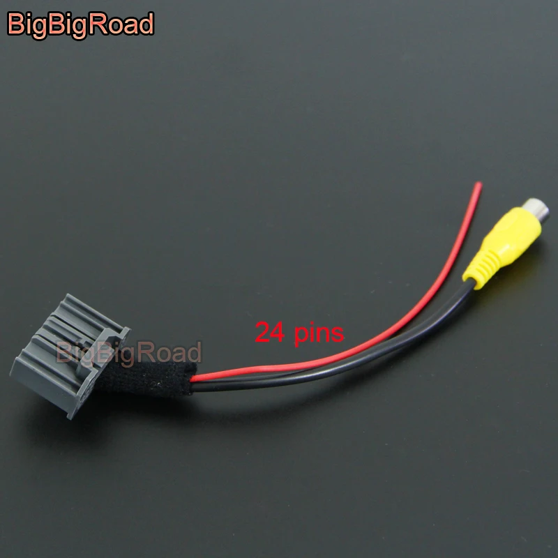 BigBigRoad Автомобильная камера заднего вида Видео Вилка конвертер кабель адаптер для Honda HRV HR-V 2013-/Accord 9th 2.0L Джаз/FIT