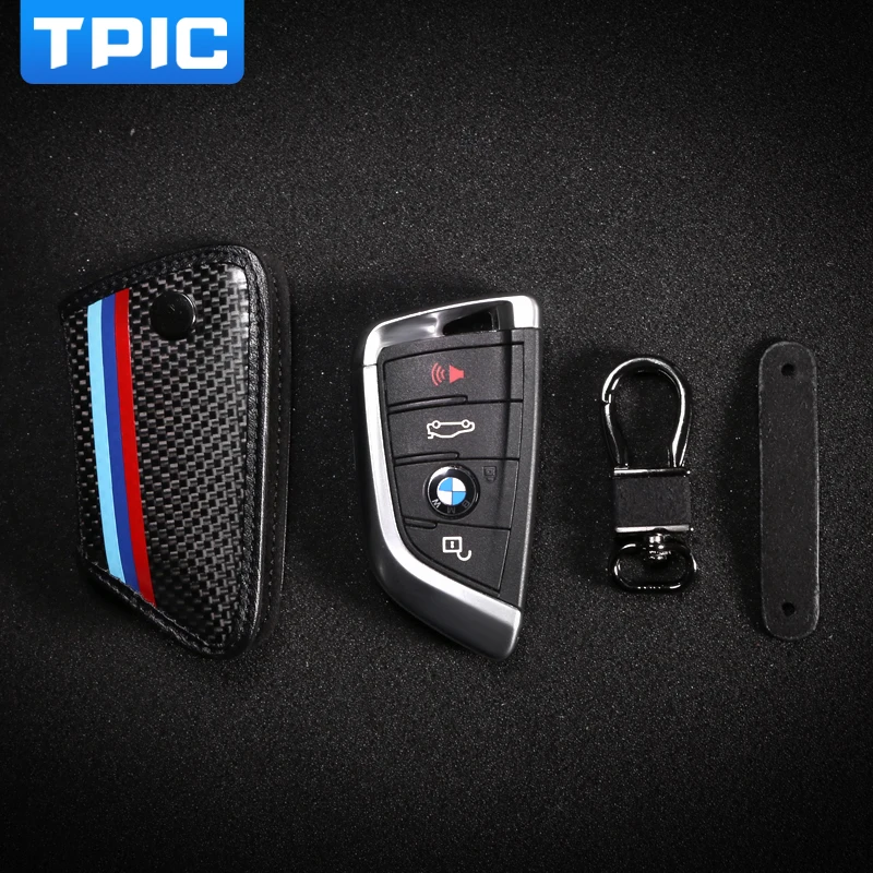Кожаный чехол TPIC для автомобильных ключей кольца-держатели Bmw F20 F30 G20 f31 F34 F10 G30 F11 X3