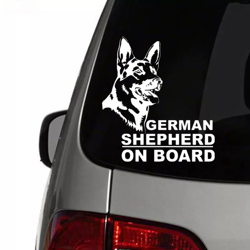 CS 825#16 6*15см наклейки на авто German Shepherd Немецкая овчарка водонепроницаемые машину