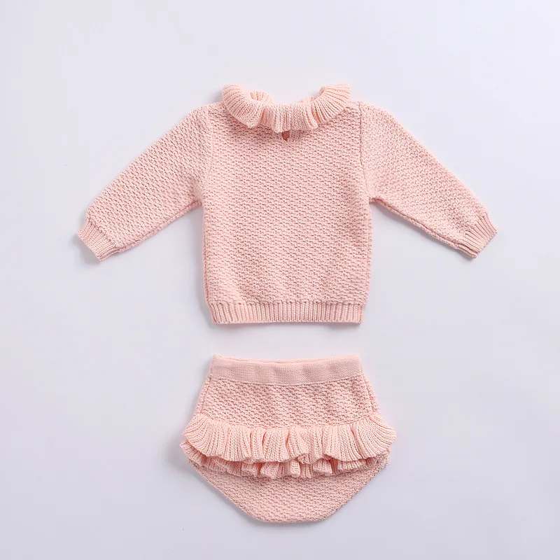 MILANCEL/новая осенняя одежда для маленьких девочек вязаный свитер и шаровары, комплект одежды из 2 предметов для маленьких девочек, элегантная одежда для малышей