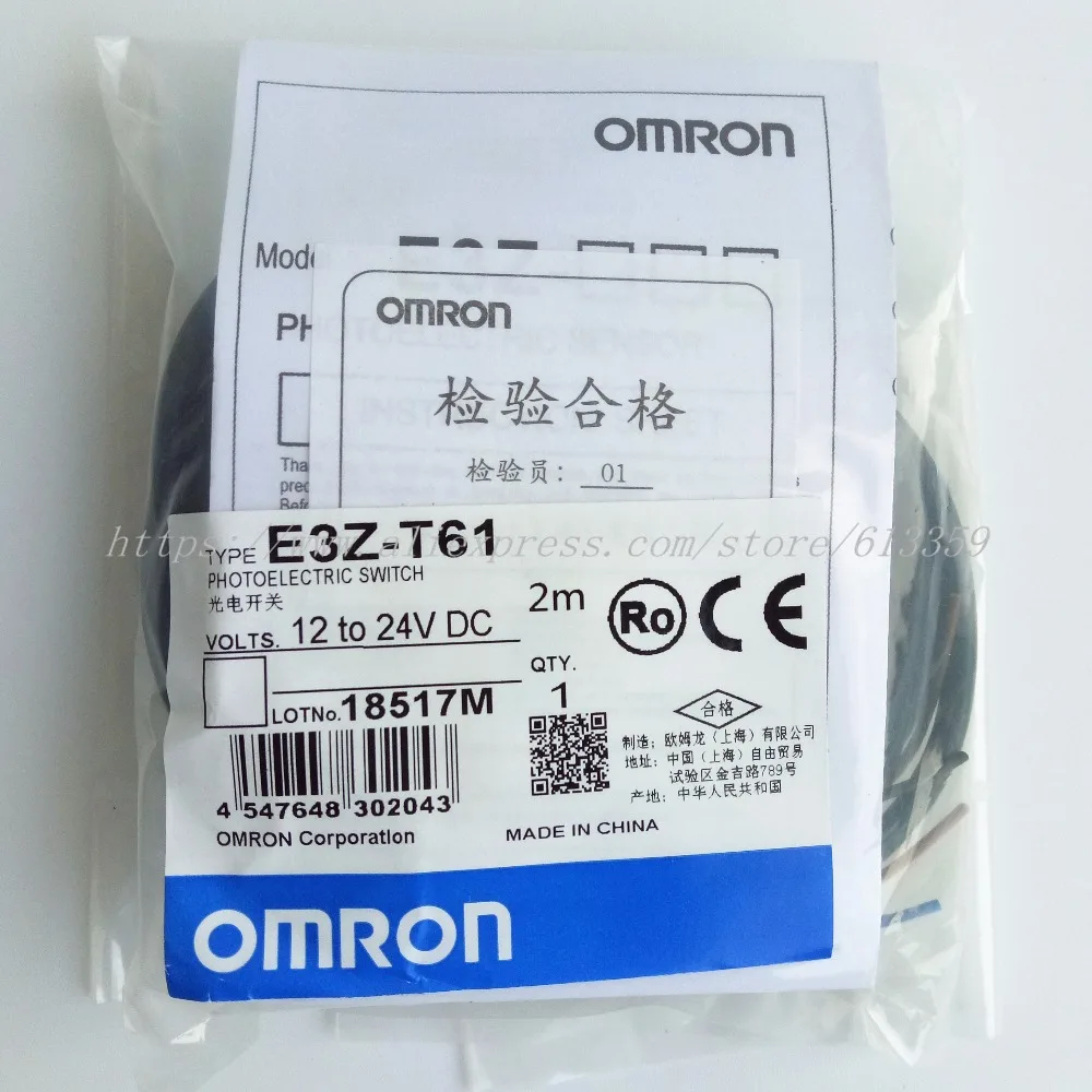 1pc New E3Z-T61 Omron Photoelectric Switch Sensor 12-24VDC 