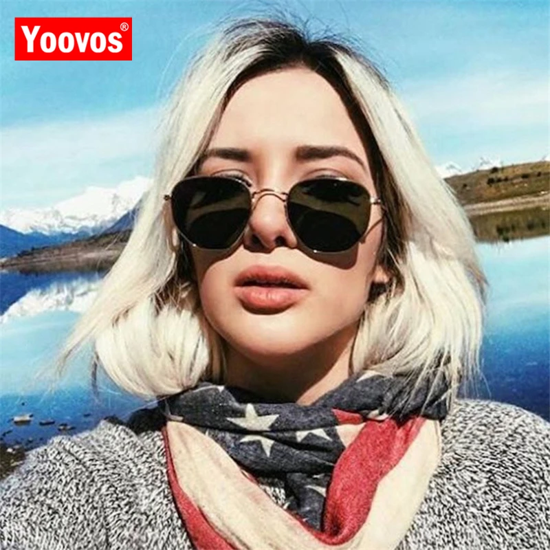 Летние зеркальные солнцезащитные очки Yoovos для женщин и мужчин Модные