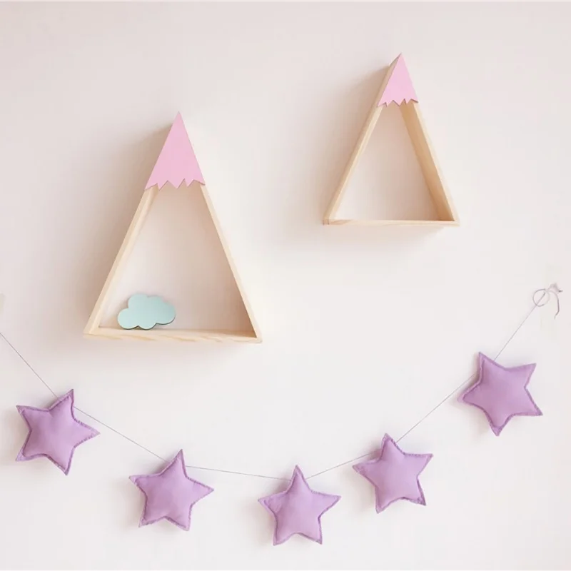 

Nordic Stars String Children's Room Wall Decorations Handmade Nursery Star Garland Kid Room DIY Photography Props Home Decor