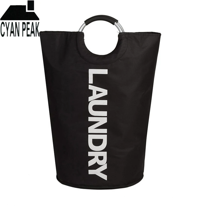 

Large Capacity Heavy Duty Folding Laundry Baskets Clothes Storage Laundry Organizer Holder Home Waterproof Canvas Laundry Hamper