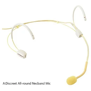 

Headset Microphone mic Discreet All-round Necband Discreet Small Neckband Mic Compatible with most laptop mic input