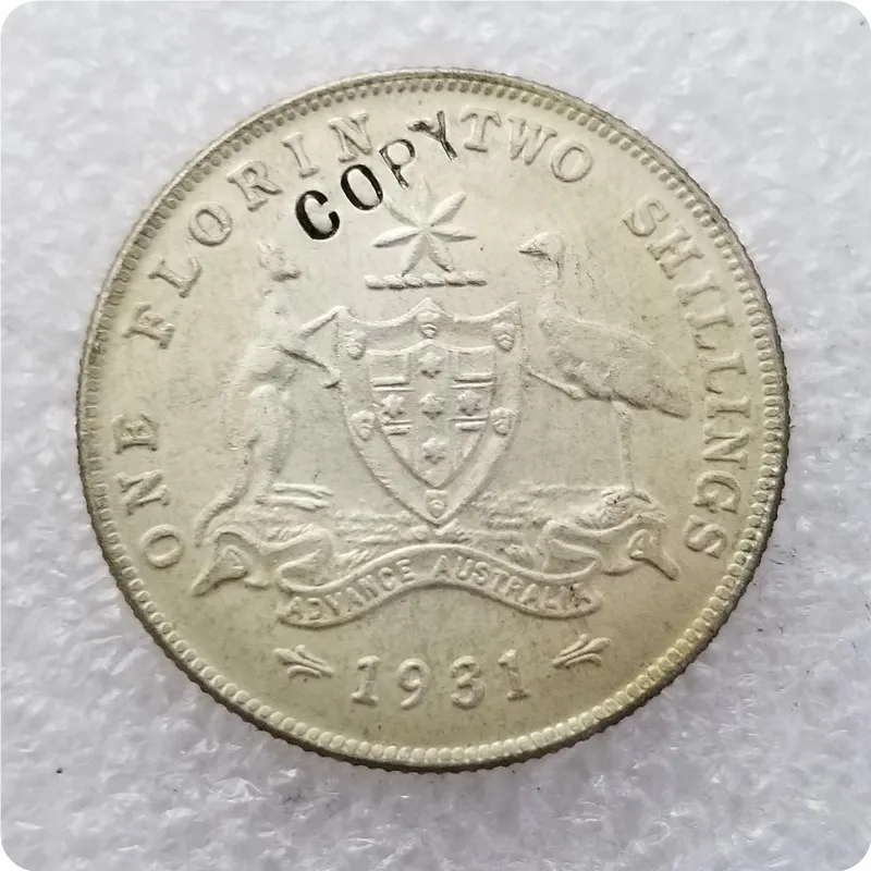 1931 Австралийский Флорин имитация монеты