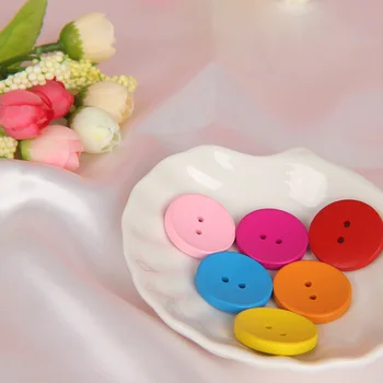 

Creative DIY Natural Wooden Buttons Colorful Mixed Round Shape Scrapbook Decor Children Toy Puzzles Educational Toy Kids Gifts