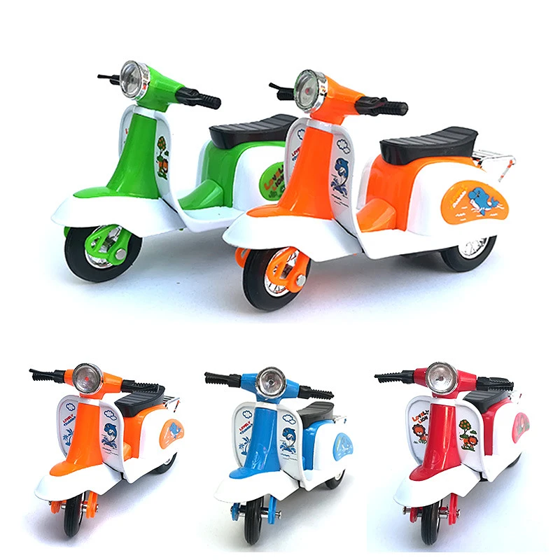 

Children Q Alloy Motorcycle Model Simulation Mini Cartoon Back Force Alloy Car Model Toys Gifts for Kids