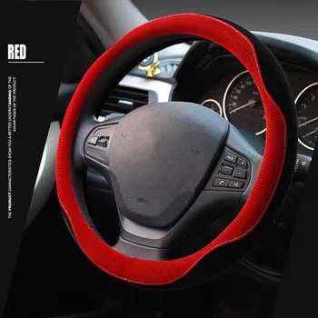 

GLCC Car Steering Wheel Cover Plush Diameter of 38cm Skidproof Keep Warm Protector Auto Interior Accessories For Sedan Volante