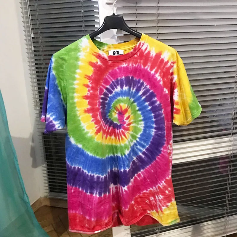Plegie Tie Dye футболка унисекс 2019 летняя хип-хоп Мужская футболка с круглым вырезом и необычным рисунком 100% хлопок свободные футболки Plegie Tie Dye футболка унисекс 2019 летняя хип-хоп Мужская футболка с круглым вырезом и необычным рисунком 100% хлопок свободные футболки