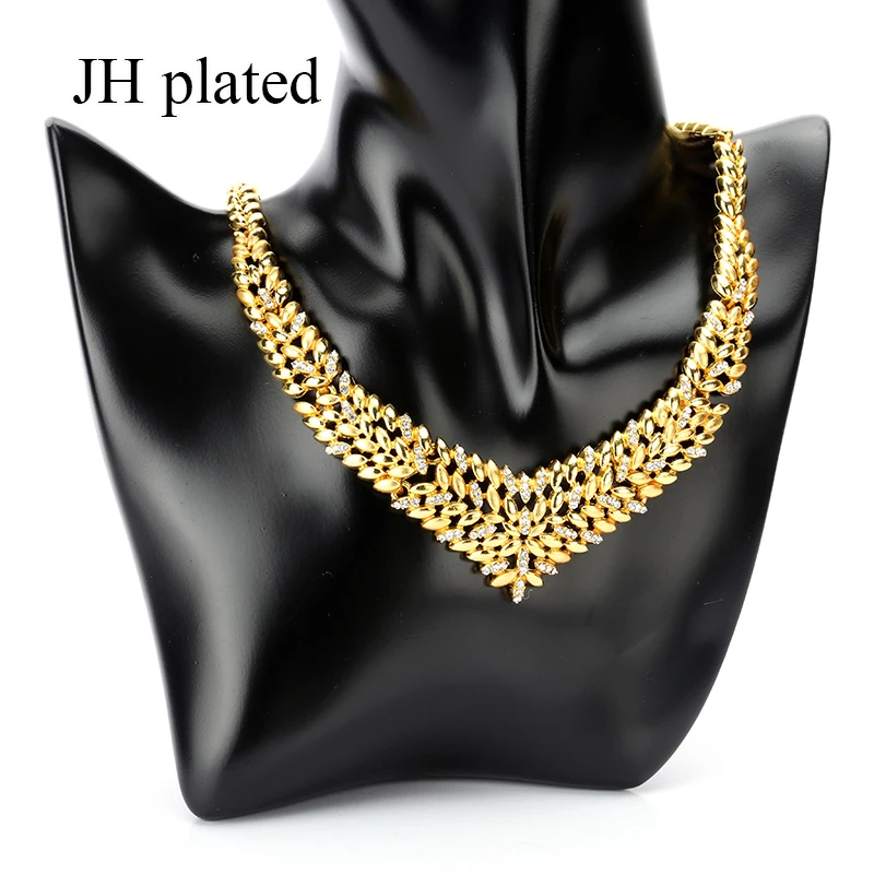 JHplated новые наборы ювелирных изделий Дубай ожерелье/браслет/серьги из Эфиопии