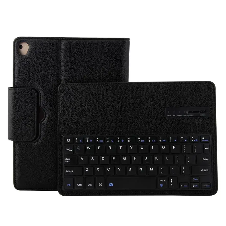 Factory price 1pc Leather Flip Wireless Bluetooth Keyboard Case Cover