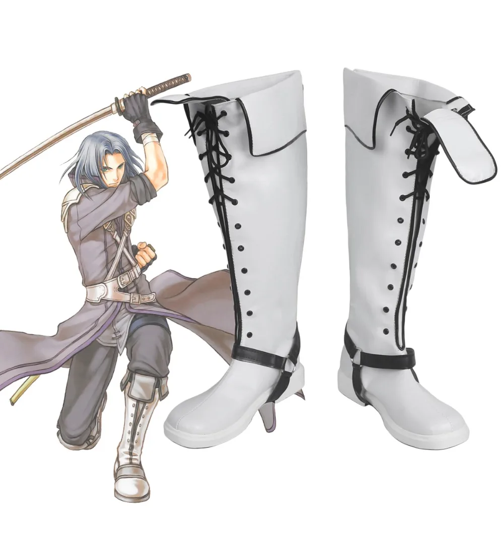 

Zihark Cosplay Fire Emblem Path of Radiance Zihark Cosplay Boots White Shoes Custom Made for Adults and Kids