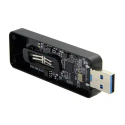 100 шт./выдвижной 42 мм NGFF M2 B-key или B/M-key SSD для USB 3,0 внешний PCBA Conveter адаптер карты памяти флэш-диски Тип Черный