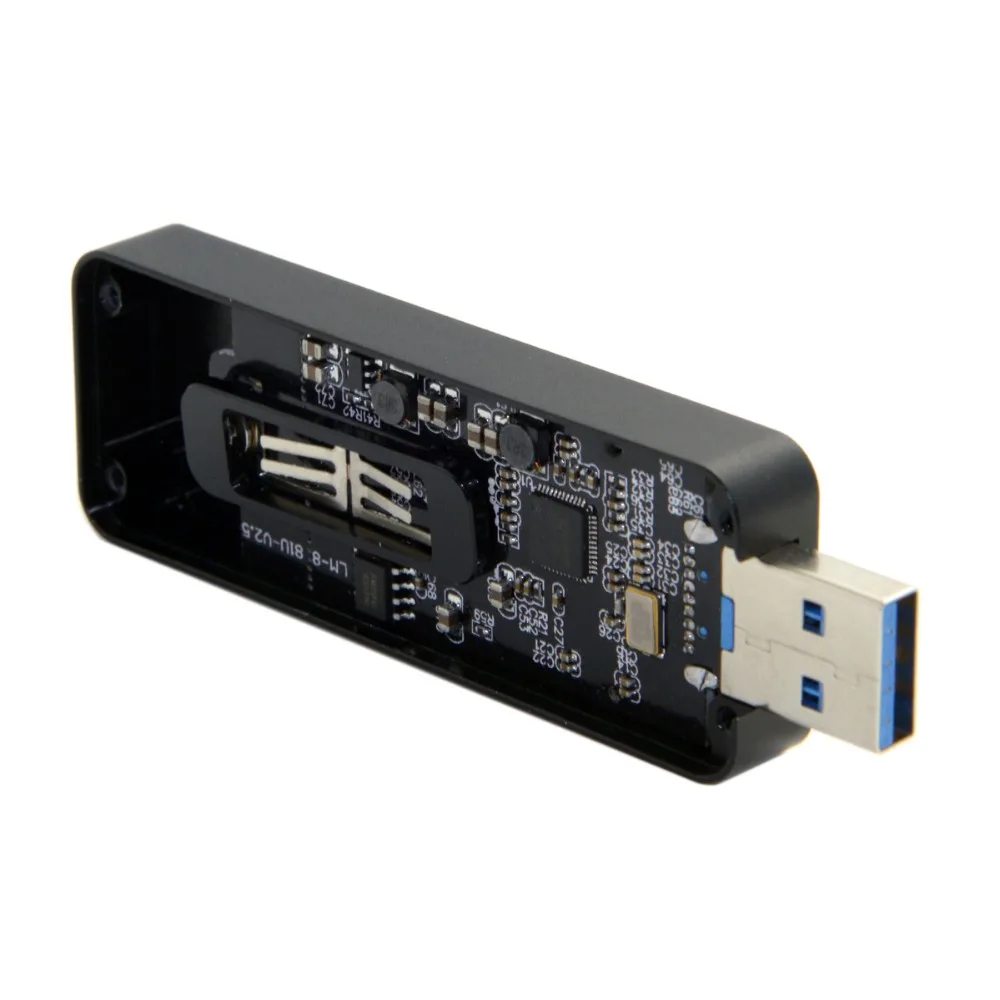 

100PCS/Retractable 42mm NGFF M2 B-key or B/M-key SSD to USB 3.0 External PCBA Conveter Adapter Card Flash Disk Type Black