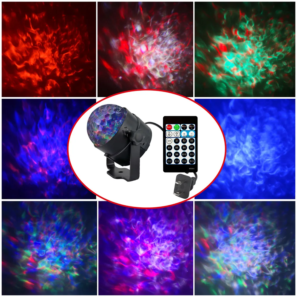 

Disco Light Ball LED RGB Remote Control Party Rotating DJ Lamp Ball Music Dance Festive & Party Supplies