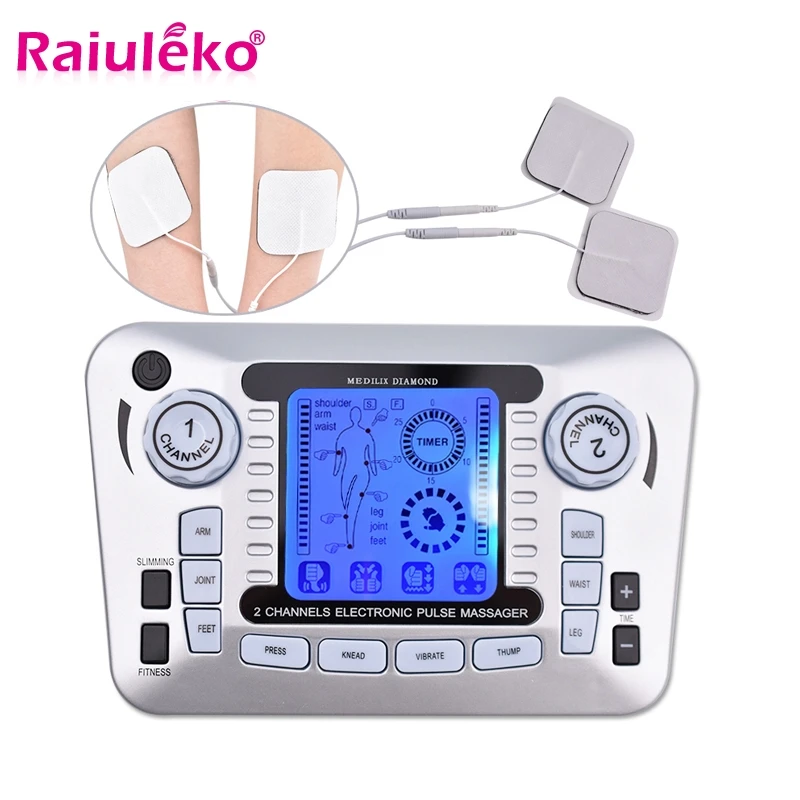 Electric Body Massager Slimming Tens Acupuncture Therapy Massage Electronic Pulse Neck Back Foot Pain Relief Patches Slim