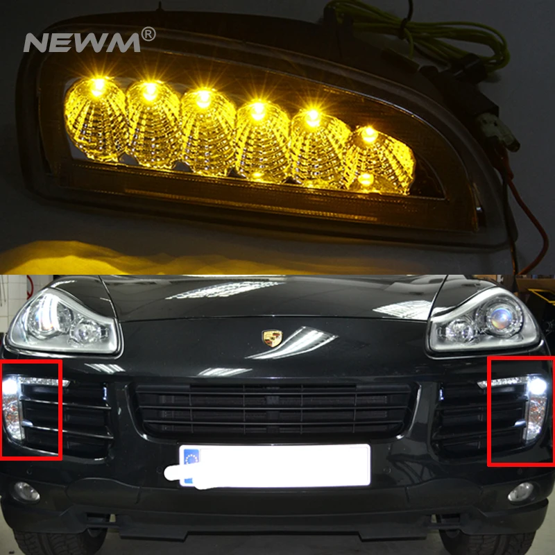 Led Daytime Running Light For PORSCHE CAYENNE 957 V6 & CAYENNE S LED