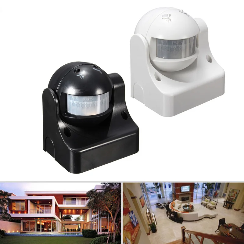 110 240V 50Hz 180 Degree Outdoor Security PIR Infrared Motion Sensor Detector Movement Switch