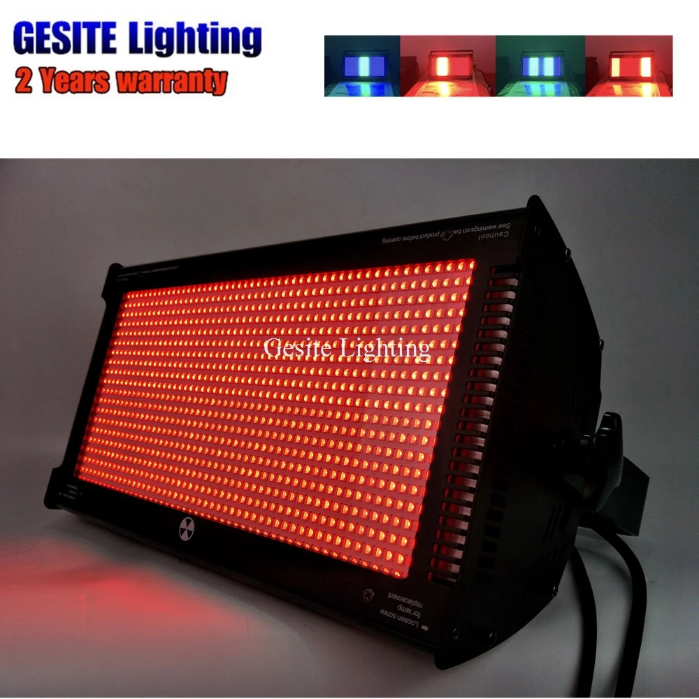 Dmx6 e dmx16 e modo de Canais Rainbow Efeito 1000 w Led Strobe Light Full on 24 Efeito de Iluminação de palco