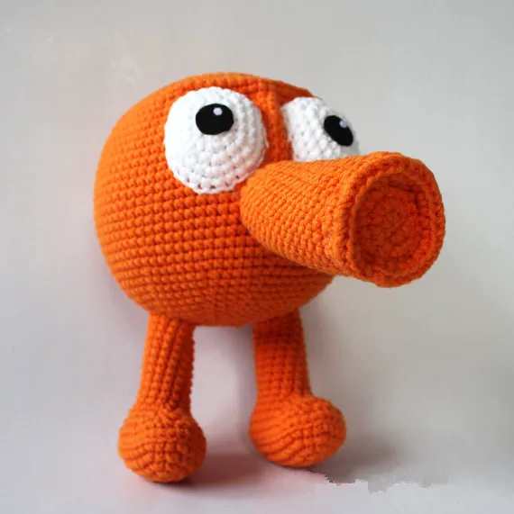 

Handmade Crochet Qbert, Qbert Plush Toy