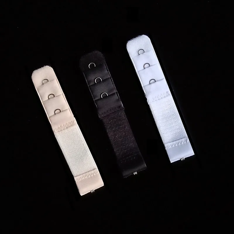 

1 Pieces Soft Bra Extenders Strap 1 Rows 3 Hook Female Adjustable Elastic Nylon Clasp Extension Women Intimates Accessories