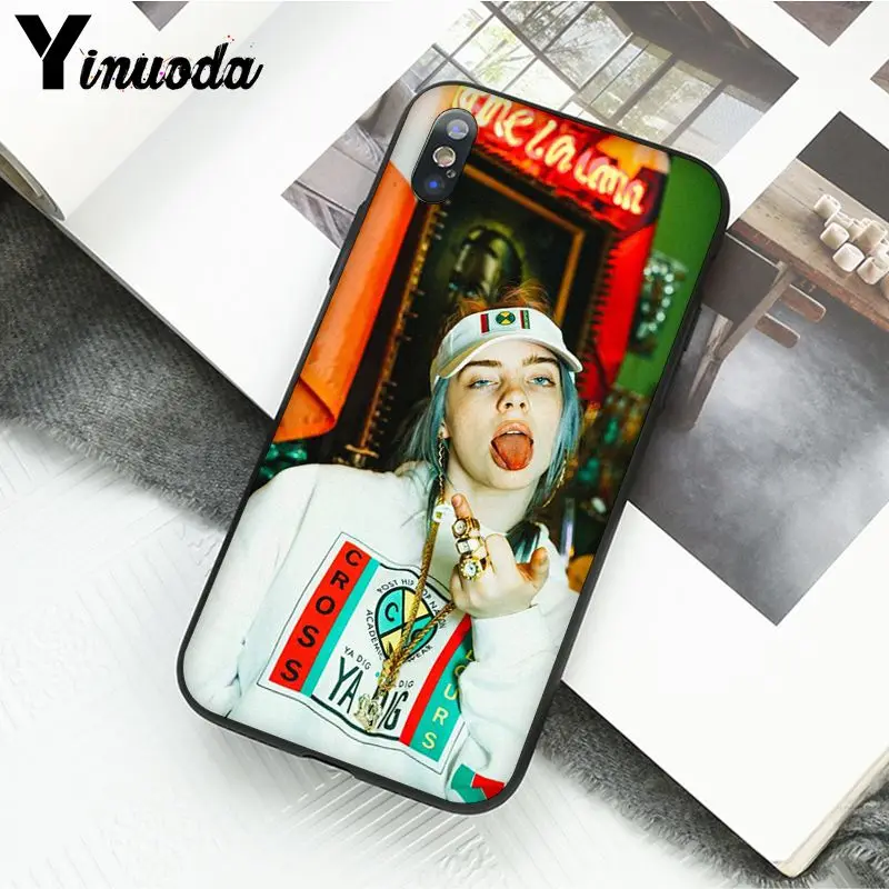 Yinuoda Billie Eilish 13 девушка чехол для телефона для iphone 11 Pro Max 6S 6plus 7 8plus X Xs MAX 5 5S XR