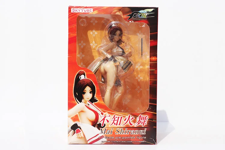 Король бойцов XIII Mai Shiranui фигурка Золотой/красный вер. 1/6 ПВХ 1" /27 см KOF сексуальная девушка аниме фигурка игрушки коллекционные игрушки - Цвет: black With box