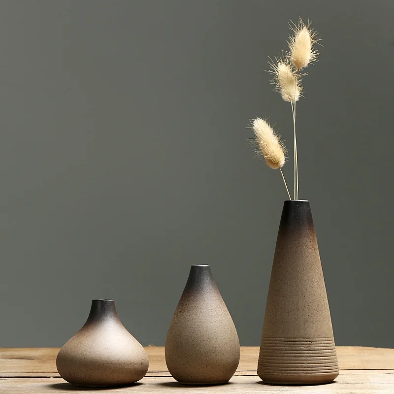 

Modern Creative Simple Tabletop Vases Small Ceramic Tabletop Vases for Living Room Decoration Arrangement Special Useful Vases