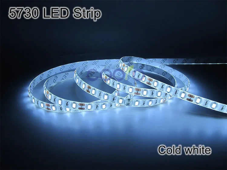 Светодиодная лента 5730 SMD 12 В водонепроницаемый 60 светодиодов/м 5 м/лот новый