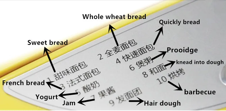 Dani Zhang 220V 415w желтая многофункциональная полностью автоматическая хлебная машина, сплав лайнер 750g назначение