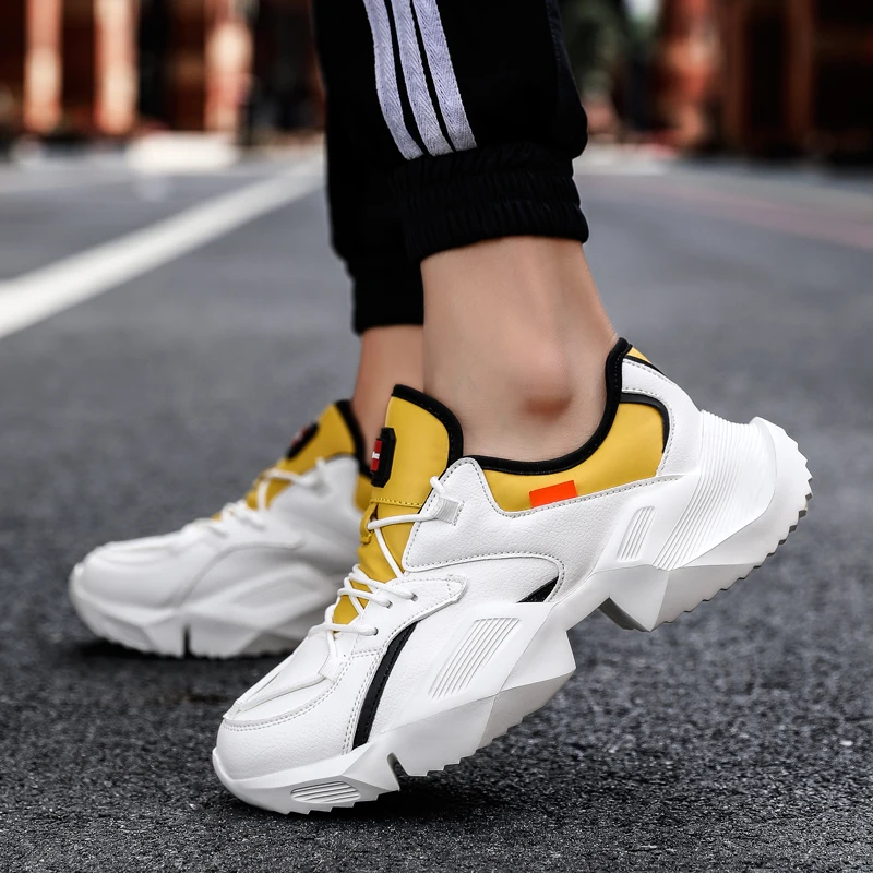 

2019 Hot Sale Men Running Shoes Men chunky Athletic Trainers Male Sports Shoes Outdoor Walking Sneakers Shoes chaussure homme