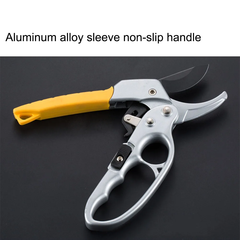 

Newest Ratchet Anvil Hand Pruning Shears with Non-slip Ergonomics Handle Hand-caring Designed Tree Clippers @8