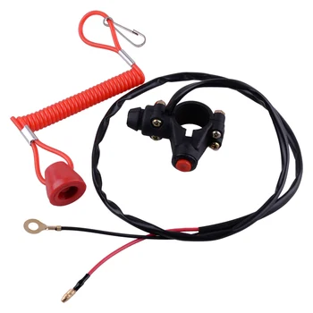 

CITALL New Outboard Engine Stop Safety Kill Switch Tether Cord Lanyard for motor boat with Engine Stop Switch and Safety Tether