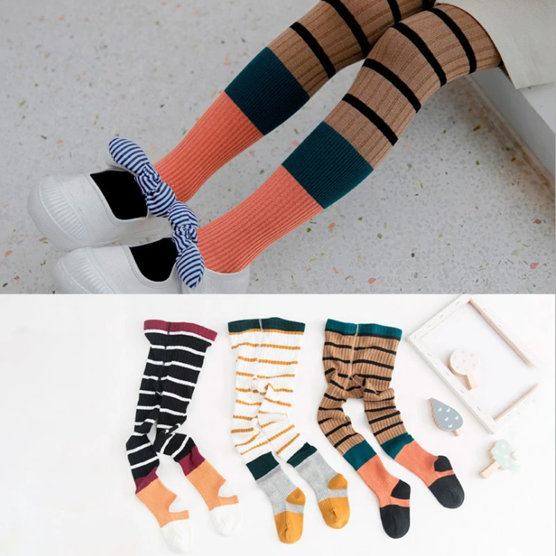 baby striped tights
