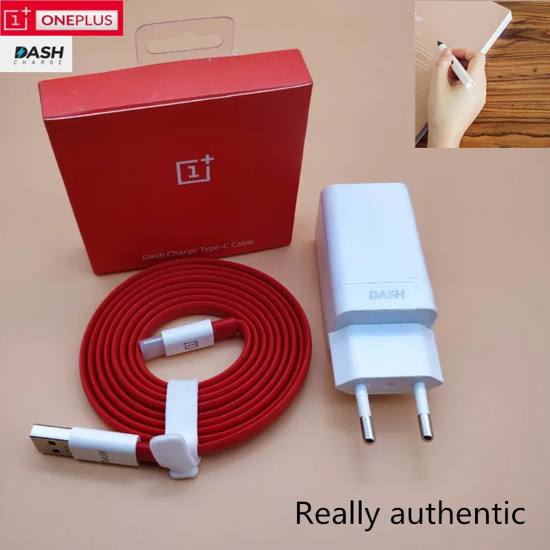 

EU Oneplus 6 dash charger Original Fast charge 6T 5t 5 3t one plus Smartphone power adapter quick charging usb 3.1 type C cable