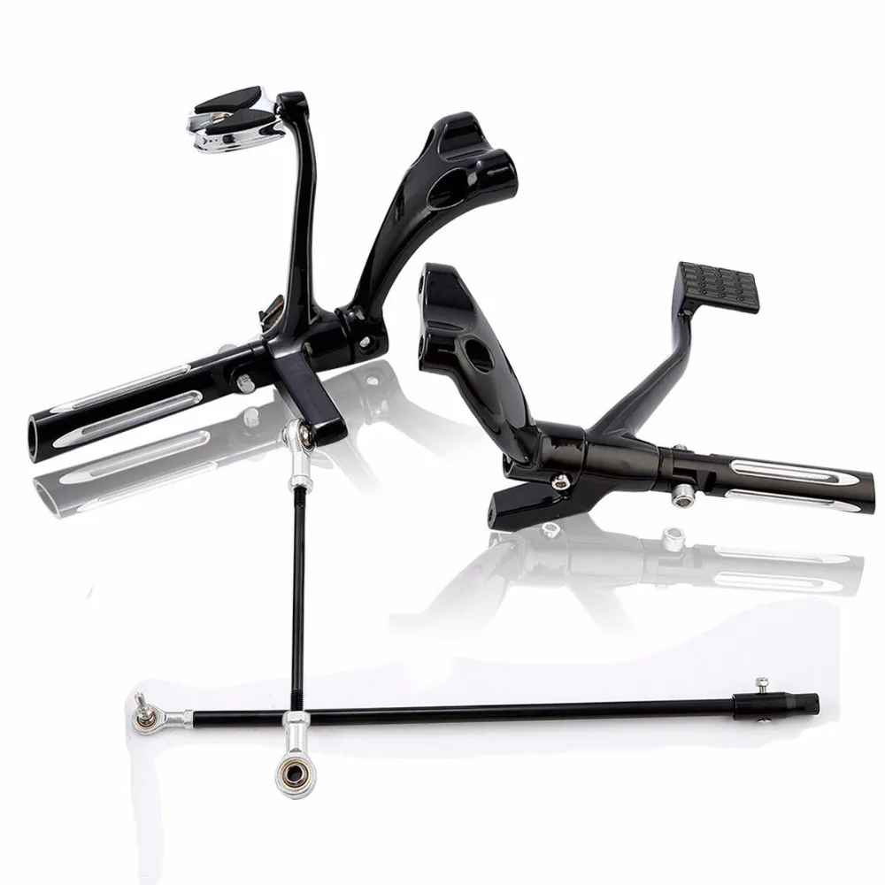 

Motorcycle Forward Controls Foot Peg Foot Rests Levers Linkage For Harley Sportster 1200 Forty Eight 883 Iron Custom 2014-2018