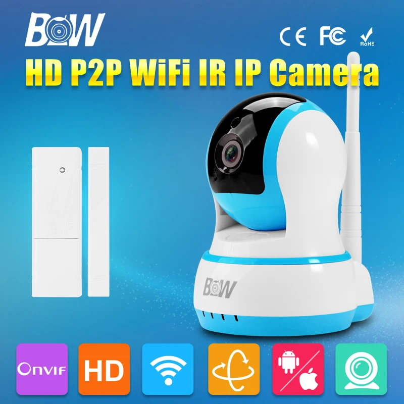 Wifi IP font b Camera b font HD 720P P2P Pan 120 Tilt 355 Infrared IR
