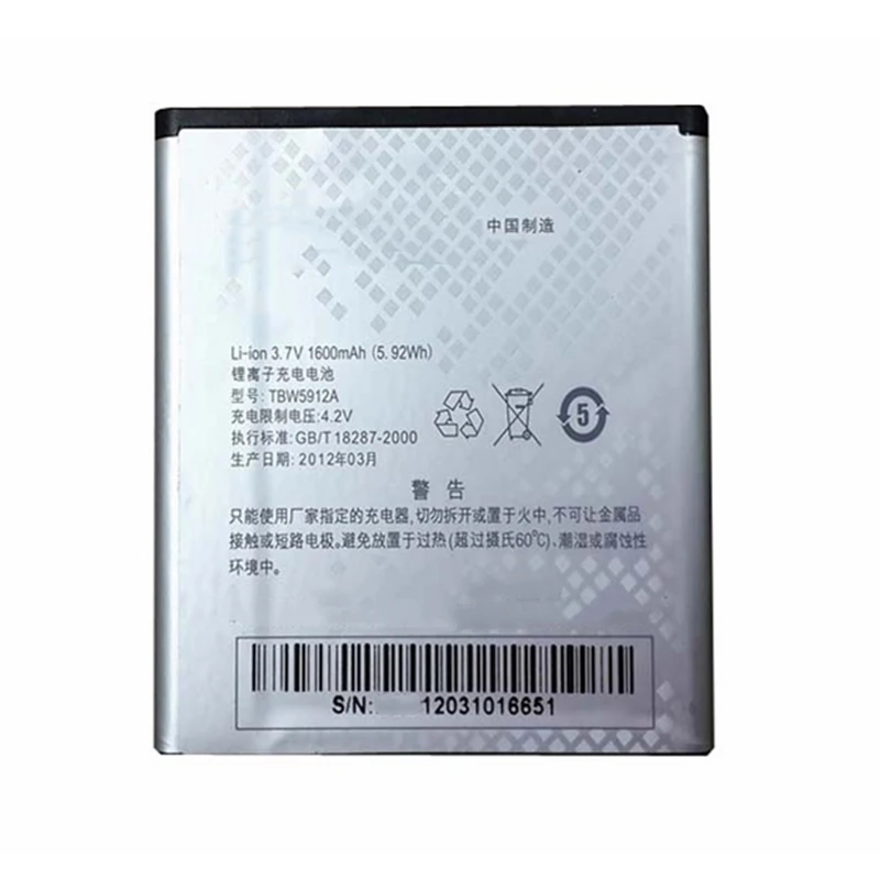 Rush Sale Limited Stock 1600mAh TBW5912A Replacement Battery For K-Touch Mobile High Quality | Мобильные телефоны и